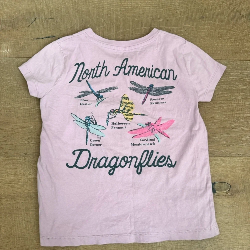 Peek Lavender Tee with Dragonfly and Flower